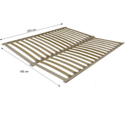 Rošt, 180x200 cm, FLEX 3 ZÓNOVÝ