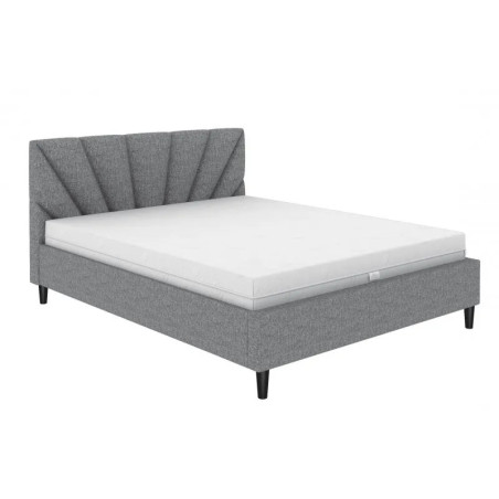 Čalouněna postel 180x200 SOLE 90 v šedé barvě s roštem
