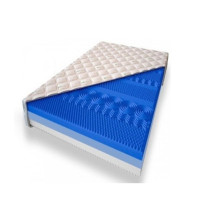 SET postel čalouněná béžová SOLE 11 s roštem + matrace Masáž Relax Pre