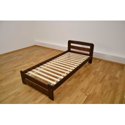 Postel PRIMO 90x200 cm ořech, bez roštu