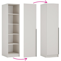 Korpus skříně 50, policový, kašmír, KREO