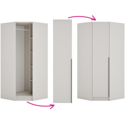 Korpus rohové skříně, kašmír, KREO