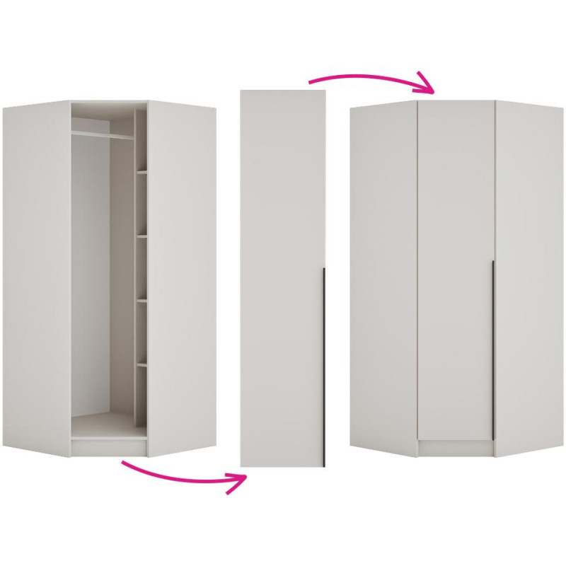 Korpus rohové skříně, kašmír, KREO