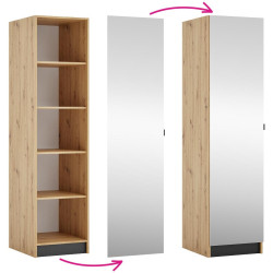 Korpus skříně 50, policový, dub artisan, KREO