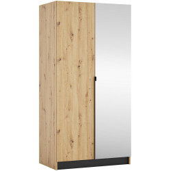 Korpus skříně 100, věšákový, dub artisan, KREO