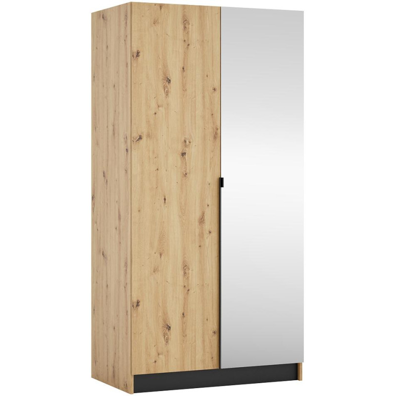 Korpus skříně 100, věšákový, dub artisan, KREO