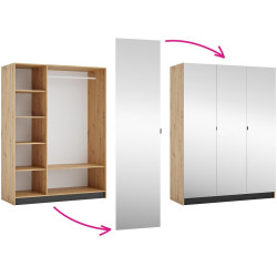 Korpus skříně 150, dub artisan, KREO