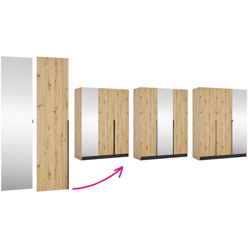 Korpus skříně 150, dub artisan, KREO