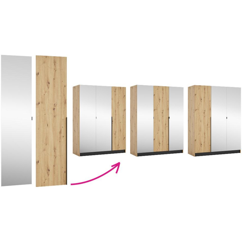 Korpus skříně 150, dub artisan, KREO