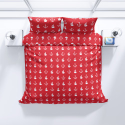 Bavlněné povlečení Červená kotva