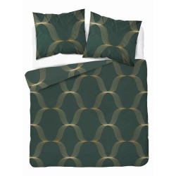 Povlečení HOME SATIN Vlny zelené 5088B 140x200, 70x80