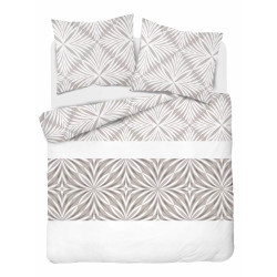 Povlečení HOME SATIN Karo béžové 4767B 140x200, 70x80