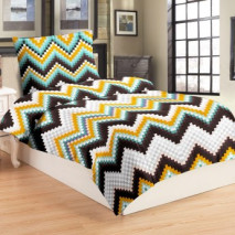 Povlečení 2 dílné  mikroplyš CIK CAK 140x200, 70x90