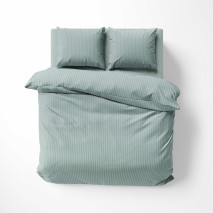 Saténové povlečení jednobarevní Pure Collection Mátová 140x200, 70x80