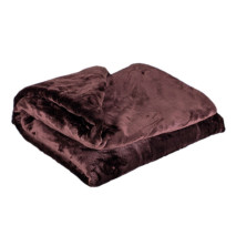 Deka tmavě hnědá 200 x 220 cm dvoulůžko