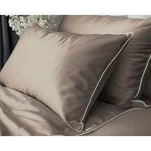 Povlečení jednobarevní  Pure Collection 100% mako satén Taupé