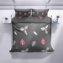 Bavlněné povlečení Bílé pírko 70x90 a 140x200 cm