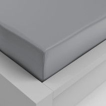 Napínací prostěradlo viskóza 100x200cm světle šedé