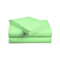 Bavlněné prostěradlo zelené 140X225 cm