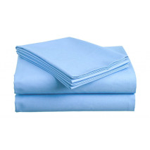 Bavlněné prostěradlo světle modré 140X225 cm