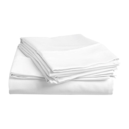 Bavlněné prostěradlo lux bílé 220x240 cm