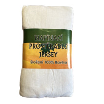 Prostěradlo napínací Jersey bavlna bílé