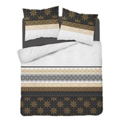 Bavlněné povlečení  Maroko hnědá 3835A 140x200, 70x80