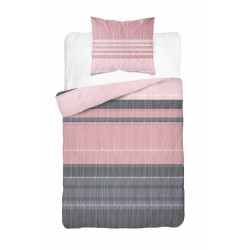 Bavlněné povlečení Line růžová 5245B