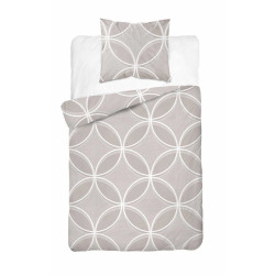 Bavlněné povlečení Circles béžová 5247A