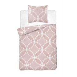 Bavlněné povlečení Circles růžová 5247B