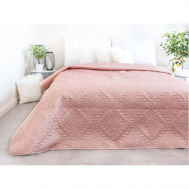 Luxusní přehoz na postel, růžový, 220x240 cm
