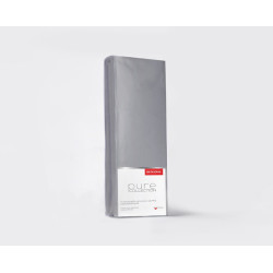 Saténové napínací prostěradlo Pure Collection šedá 180X200 ZG