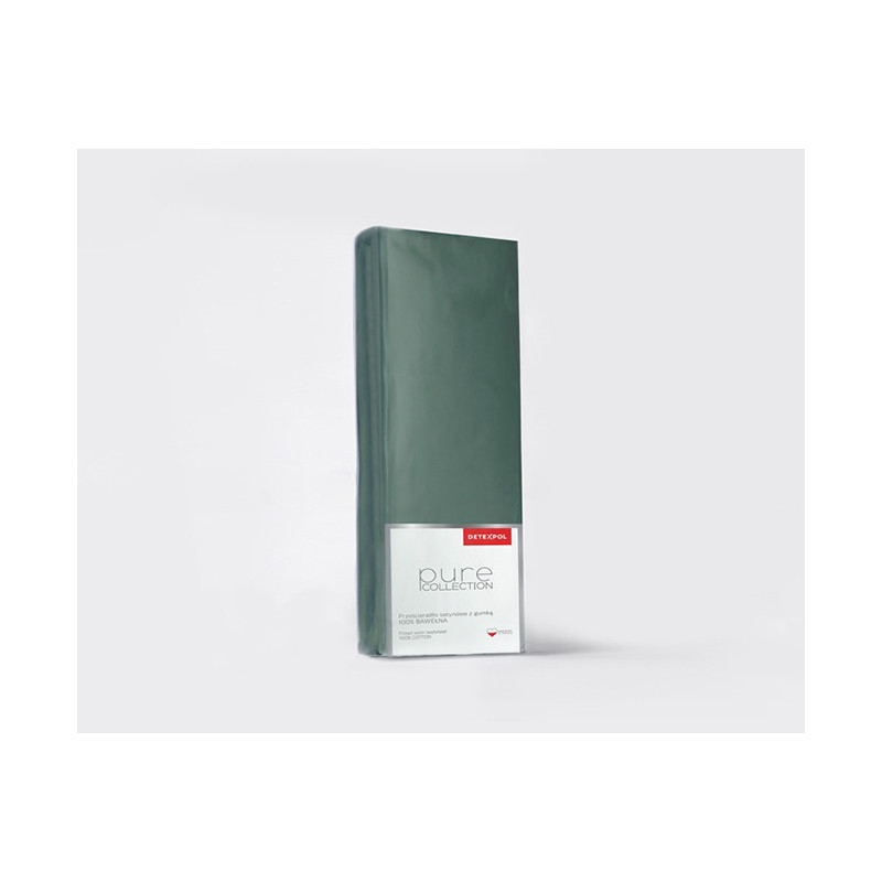 Saténové napínací prostěradlo Pure Collection olivová 220X200 ZG