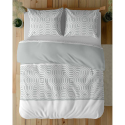 Francouzské 3 dílné povlečení bavlna Loreto matová 5112A 220x200, 2x 70x80