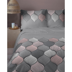 Bavlněné povlečení Mozaika růžová 4658B 140x200, 70x80
