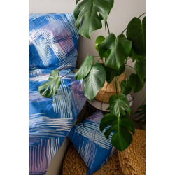 Povlečení bavlna Blue righe 3 dílné