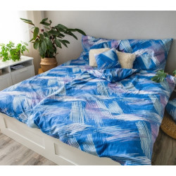 3 dílné povlečení bavlna Blue righe krásné na pohled a praktické,  je vyrobeno ze 100% bavlny.