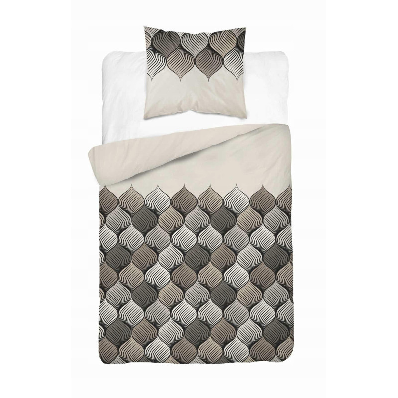 Povlečení HOME SATIN Mozaika béžové 5226B, 140x200+70x80