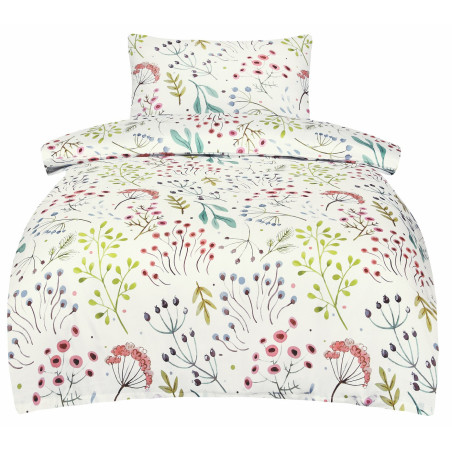 Bavlněné saténové povlečení DELUXE JASMINE 140x200, 70x90 cm