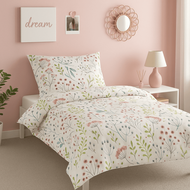 Bavlněné saténové povlečení DELUXE JASMINE 140x200, 70x90 cm