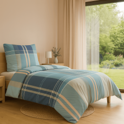 Bavlněné saténové povlečení DELUXE Monty 140x200, 70x90 cm