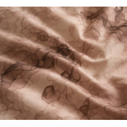 Bavlněné saténové povlečení DELUXE Minerals hnědý 140x200, 70x90 cm