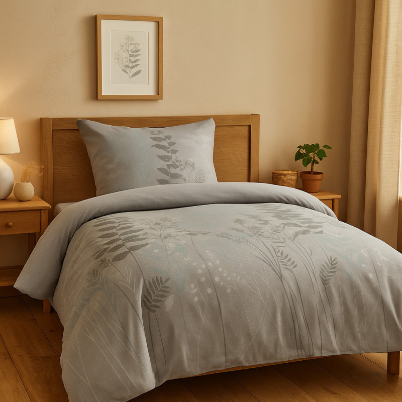 Bavlněné saténové povlečení DELUXE Natura 140x200, 70x90 cm