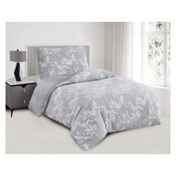 Oboustranné povlečení Alabama šedá 140x200,  70x90 cm