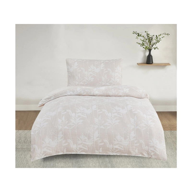 Ložní povlečení žakárové Alabama béžová 140x200, 70x90CM – Luxusní oboustranné saténové povlečení