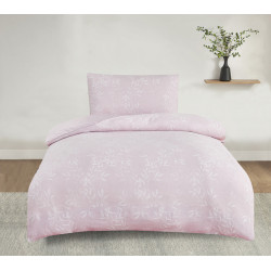 Ložní povlečení žakárové Denver růžová 140x200, 70x90CM – Luxusní oboustranné saténové povlečení