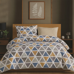 Povlečení bavlněné Triangulo 2 dílné, 140x200, 70x90 cm