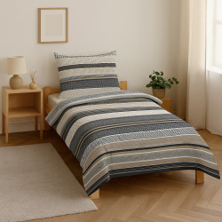 Povlečení bavlněné Antonio 2 dílné, 140x200, 70x90 cm