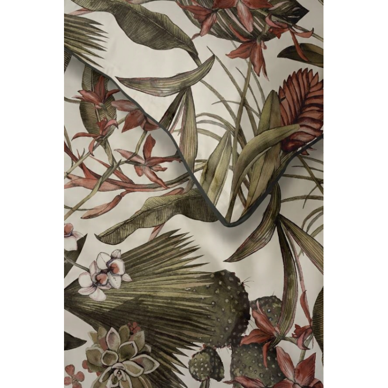 Francouzské 3dílné perkálové povlečení Forest Poetry béžové  5241B, 220x200+2X 70x80