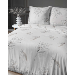 Francouzské 3 dílné povlečení HOME SATIN Elara krémové 4916B  220x200, 2x 70x80